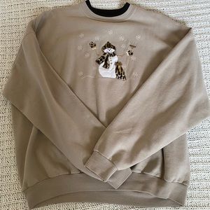 SOLD vintage snowman sweatshirt!